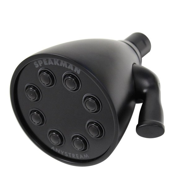 Speakman Icon 8-Jet Low Flow Brass Shower Head in Matte Black S-2251-MB-E175